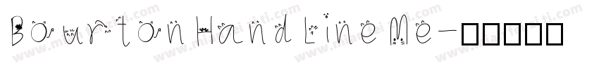 Bourton Hand Line Me字体转换